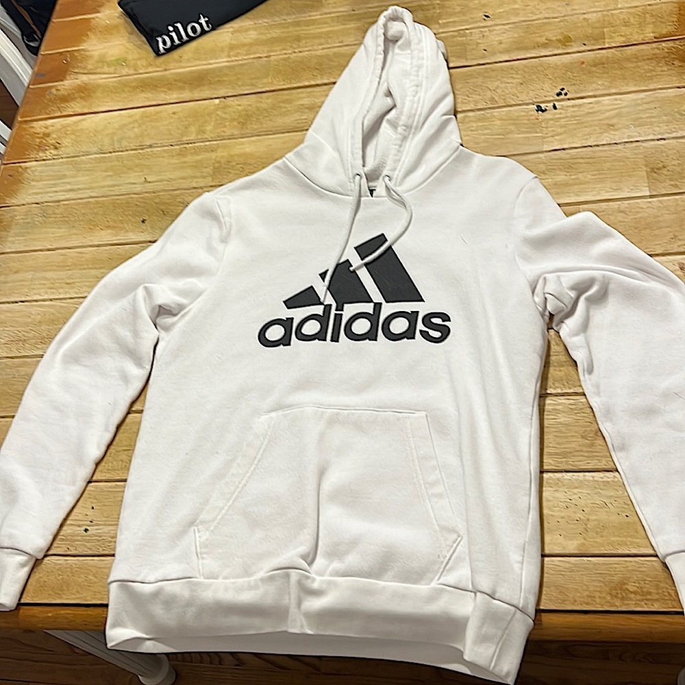 White adidas hoodie